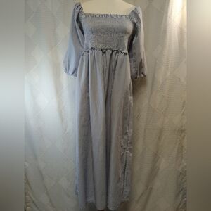 Free Assembly Dress Puff Sleeves Size Large